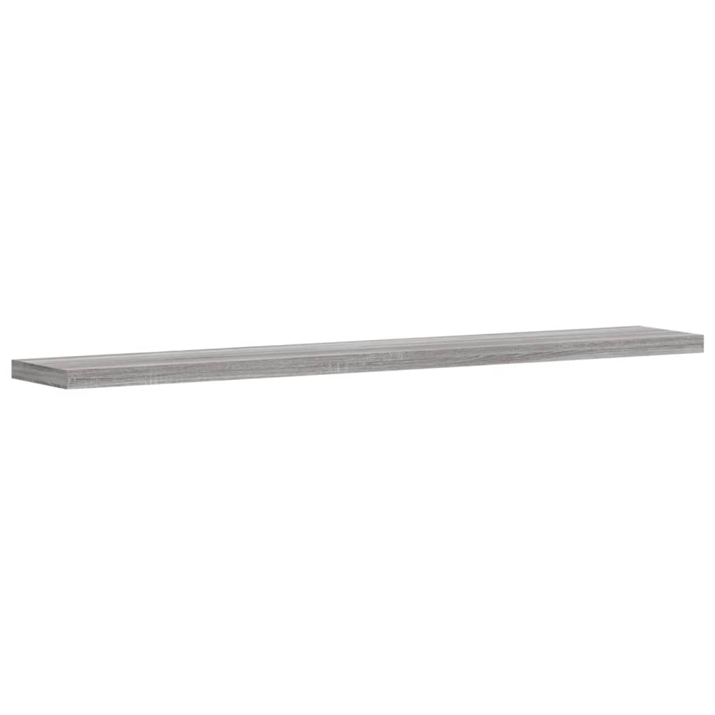 vidaXL Wall Shelves 4 pcs Grey Sonoma 60x10x1.5 cm Engineered Wood