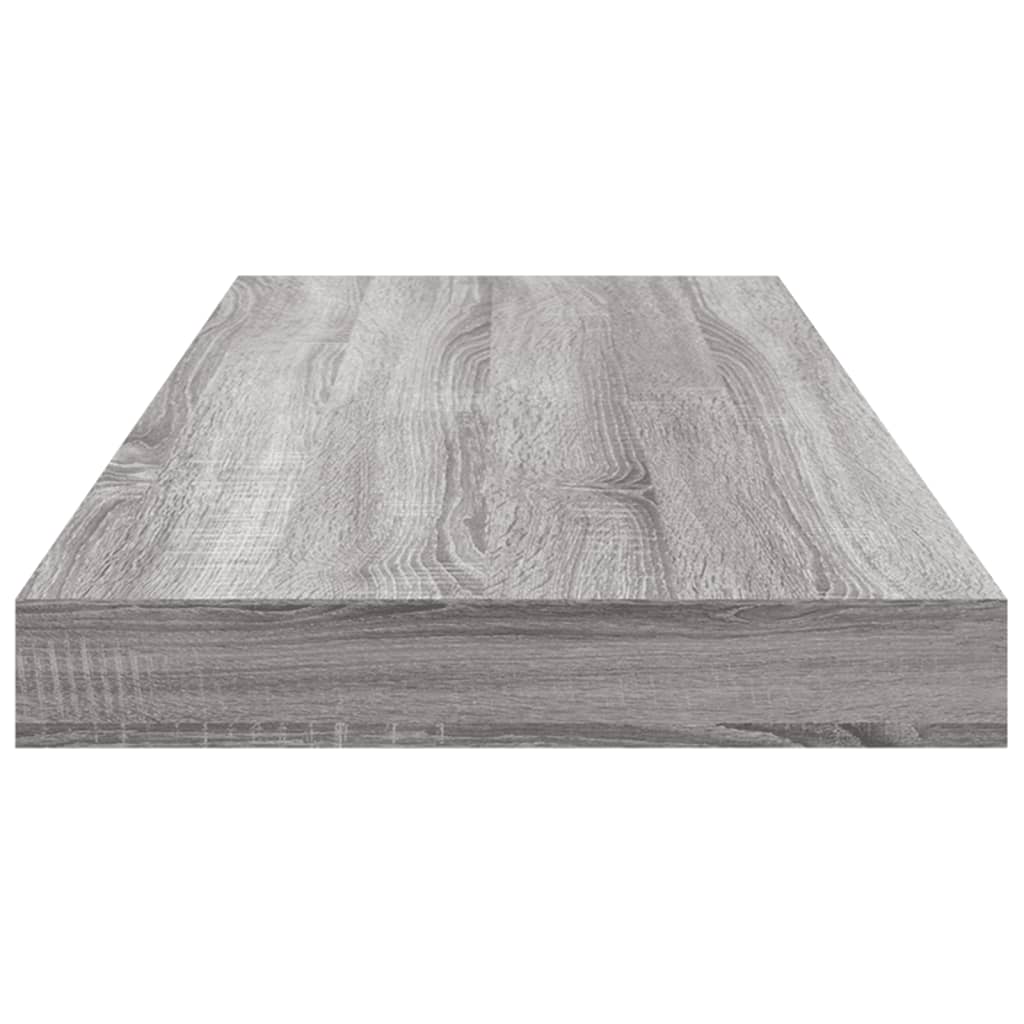 vidaXL Wall Shelves 4 pcs Grey Sonoma 60x10x1.5 cm Engineered Wood