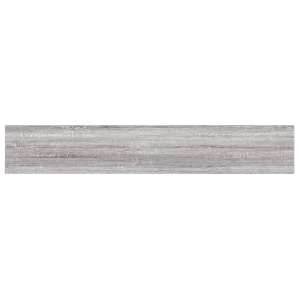 Wall Shelves 4 pcs Grey Sonoma 60x10x1,5 cm Engineered Wood