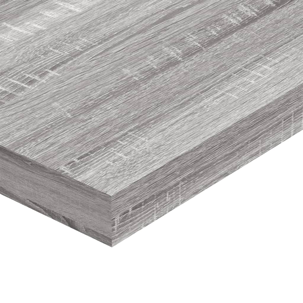 vidaXL Wall Shelves 4 pcs Grey Sonoma 60x10x1.5 cm Engineered Wood