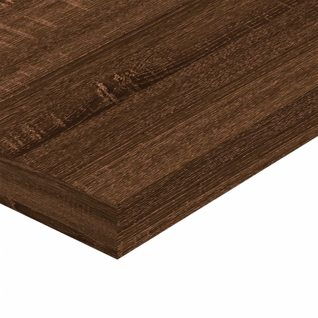 vidaXL Wall Shelves 4 pcs Brown Oak 60x10x1.5 cm Engineered Wood