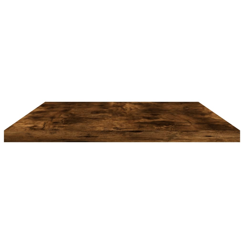 Wall Shelves 4 pcs Smoked Oak 60x20x1,5 cm Engineered Wood