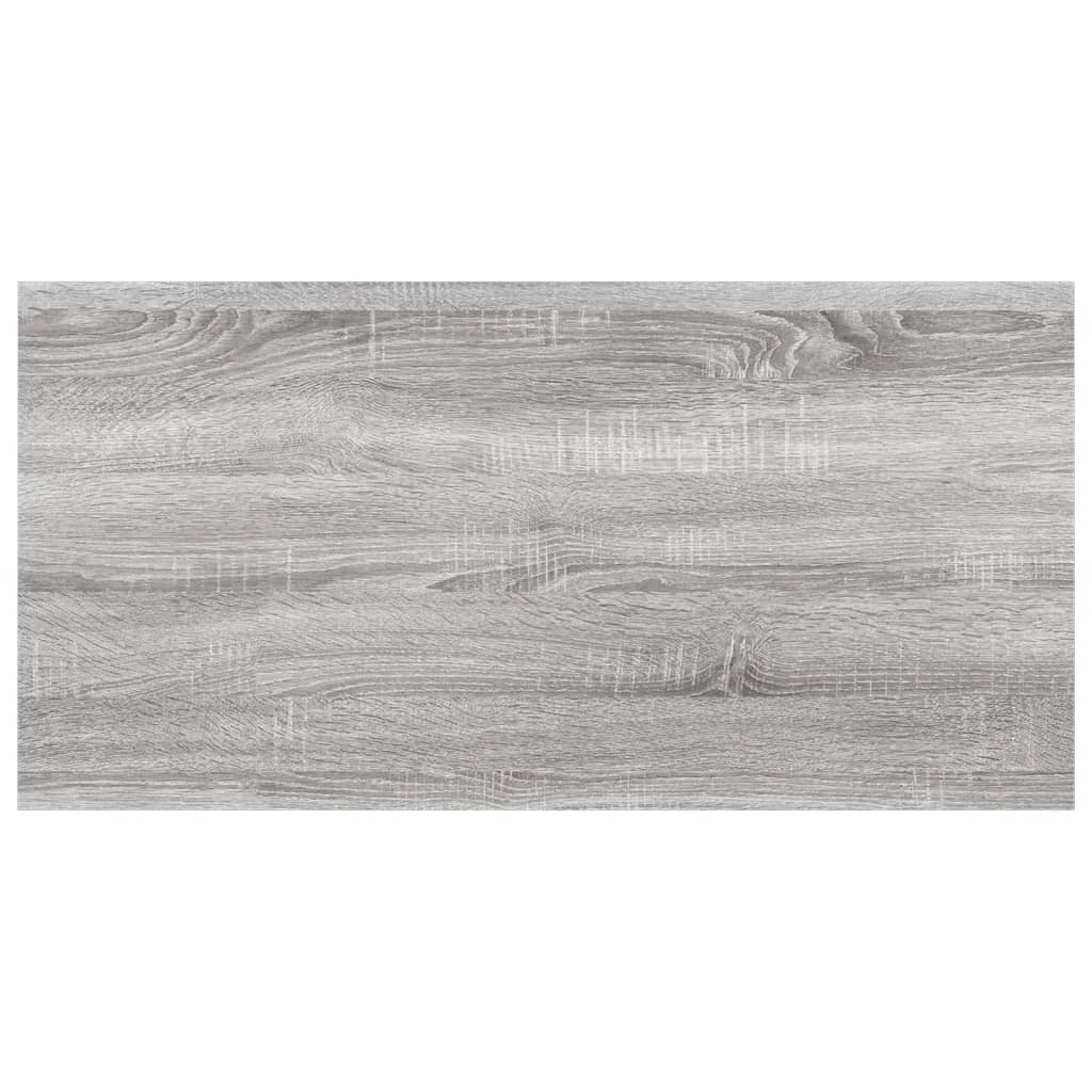 Wall Shelves 4 pcs Grey Sonoma 60x20x1,5 cm Engineered Wood