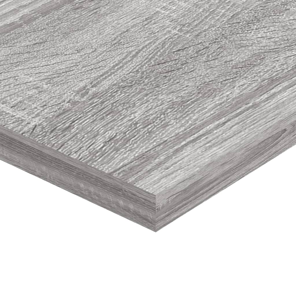 Wall Shelves 4 pcs Grey Sonoma 60x20x1,5 cm Engineered Wood