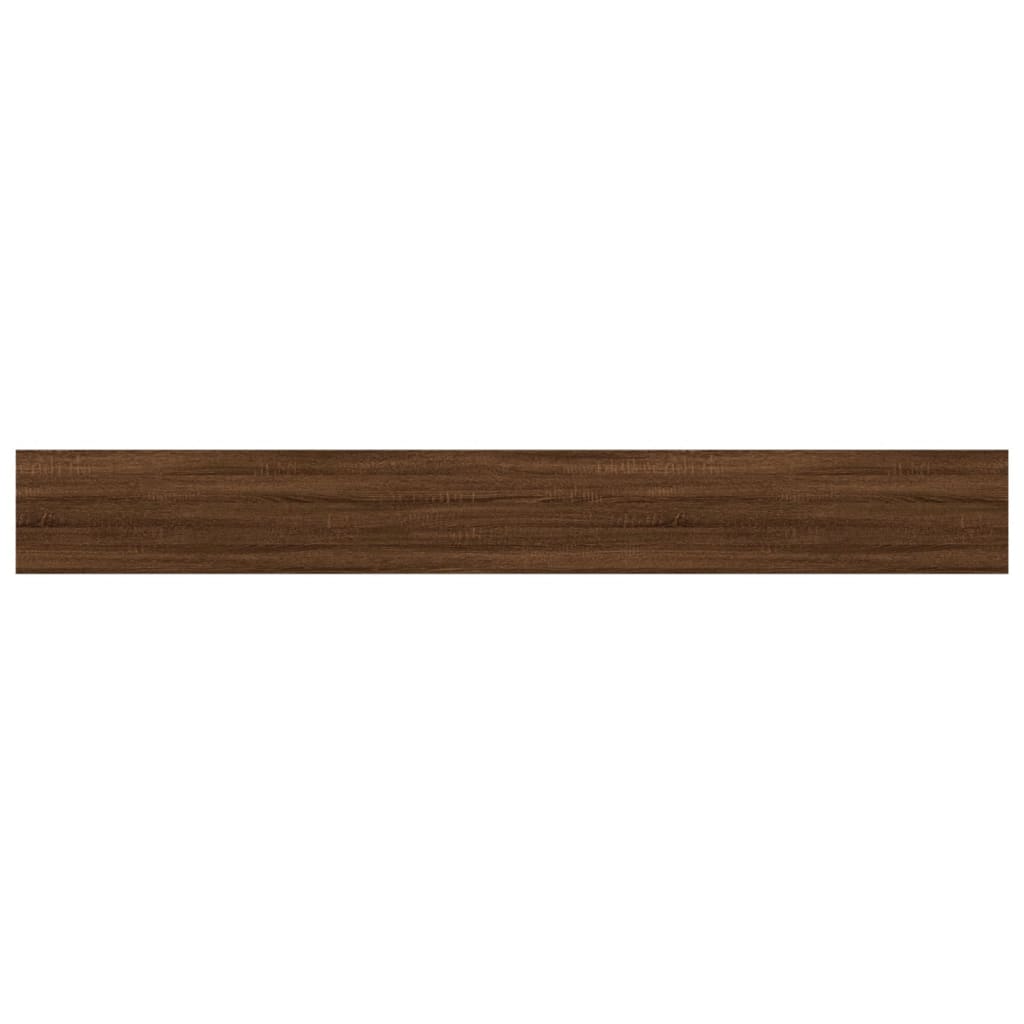 vidaXL Wall Shelves 4 pcs Brown Oak 80x10x1.5 cm Engineered Wood