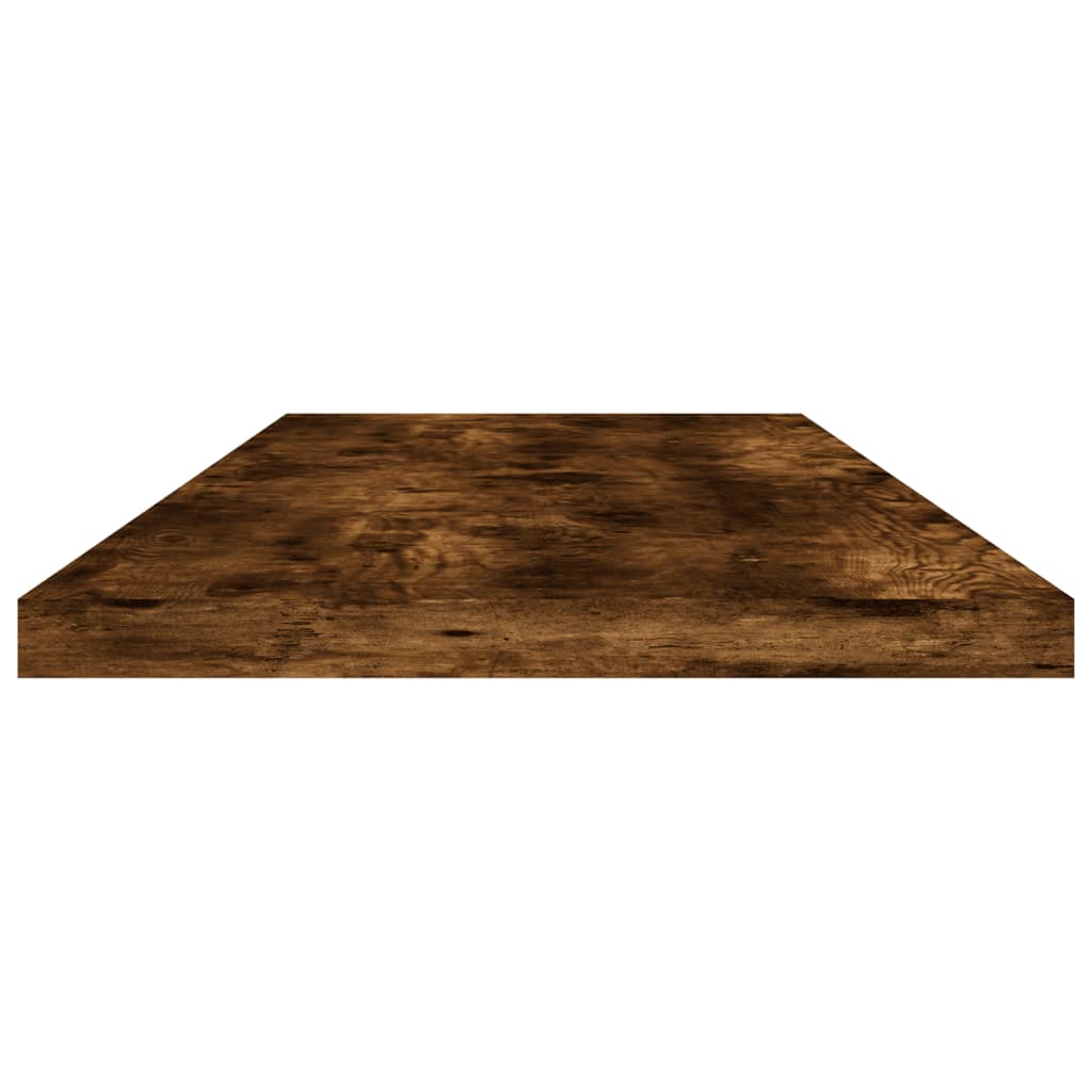 Wall Shelves 4 pcs Smoked Oak 80x20x1,5 cm Engineered Wood
