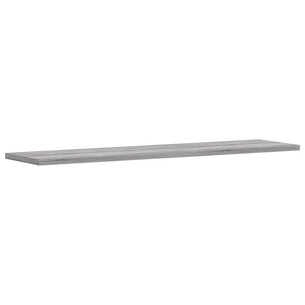 vidaXL Wall Shelves 4 pcs Grey Sonoma 80x20x1.5 cm Engineered Wood