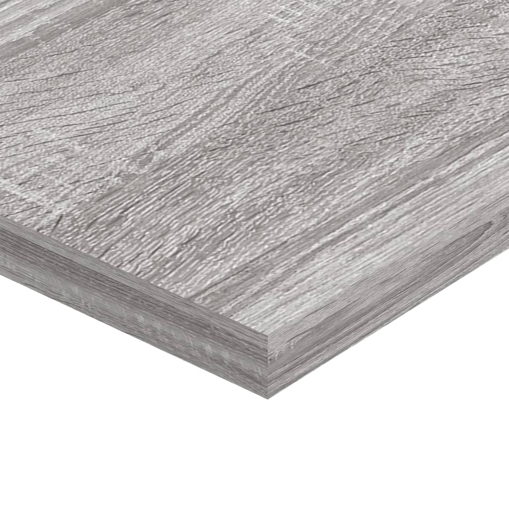 vidaXL Wall Shelves 4 pcs Grey Sonoma 80x20x1.5 cm Engineered Wood