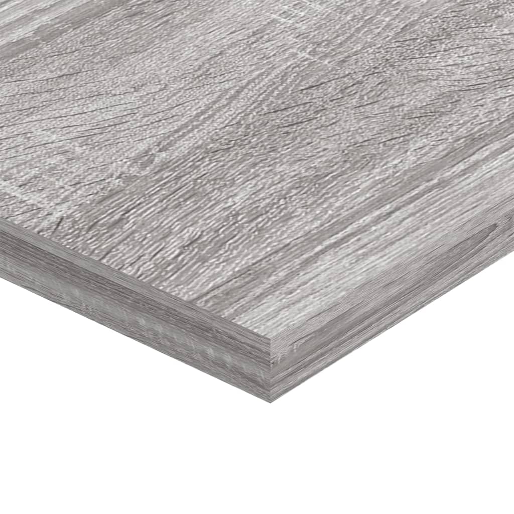 Wall Shelves 4 pcs Grey Sonoma 80x20x1,5 cm Engineered Wood