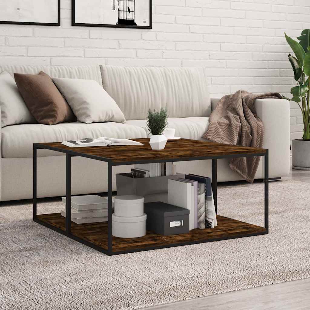 Wall Shelves 4 pcs Smoked Oak 80x40x1,5 cm Engineered Wood