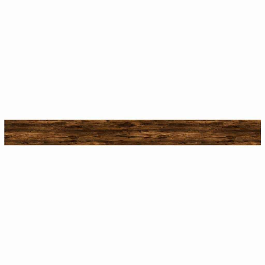 Wall Shelves 4 pcs Smoked Oak 100x10x1,5 cm Engineered Wood