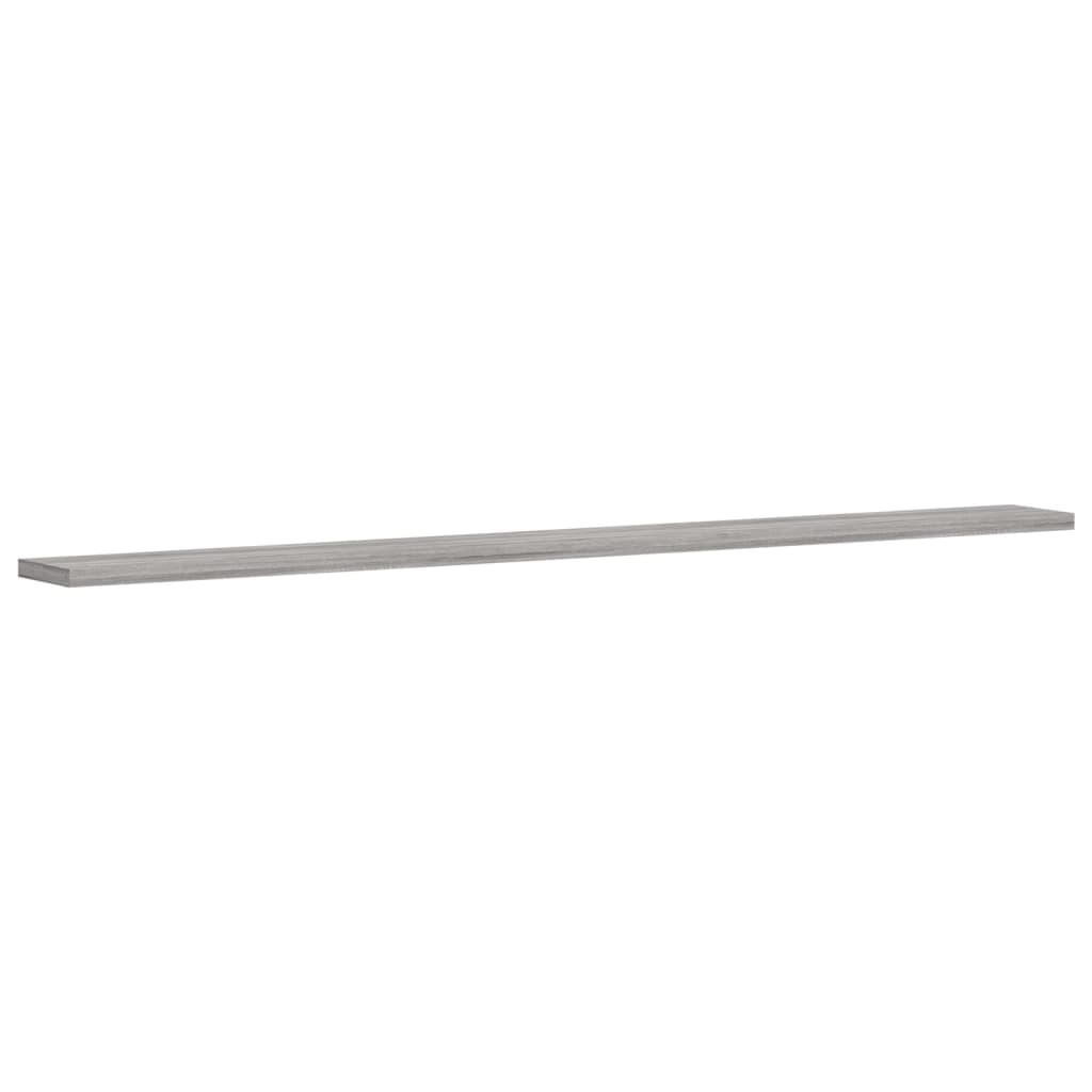 Wall Shelves 4 pcs Grey Sonoma 100x10x1,5 cm Engineered Wood