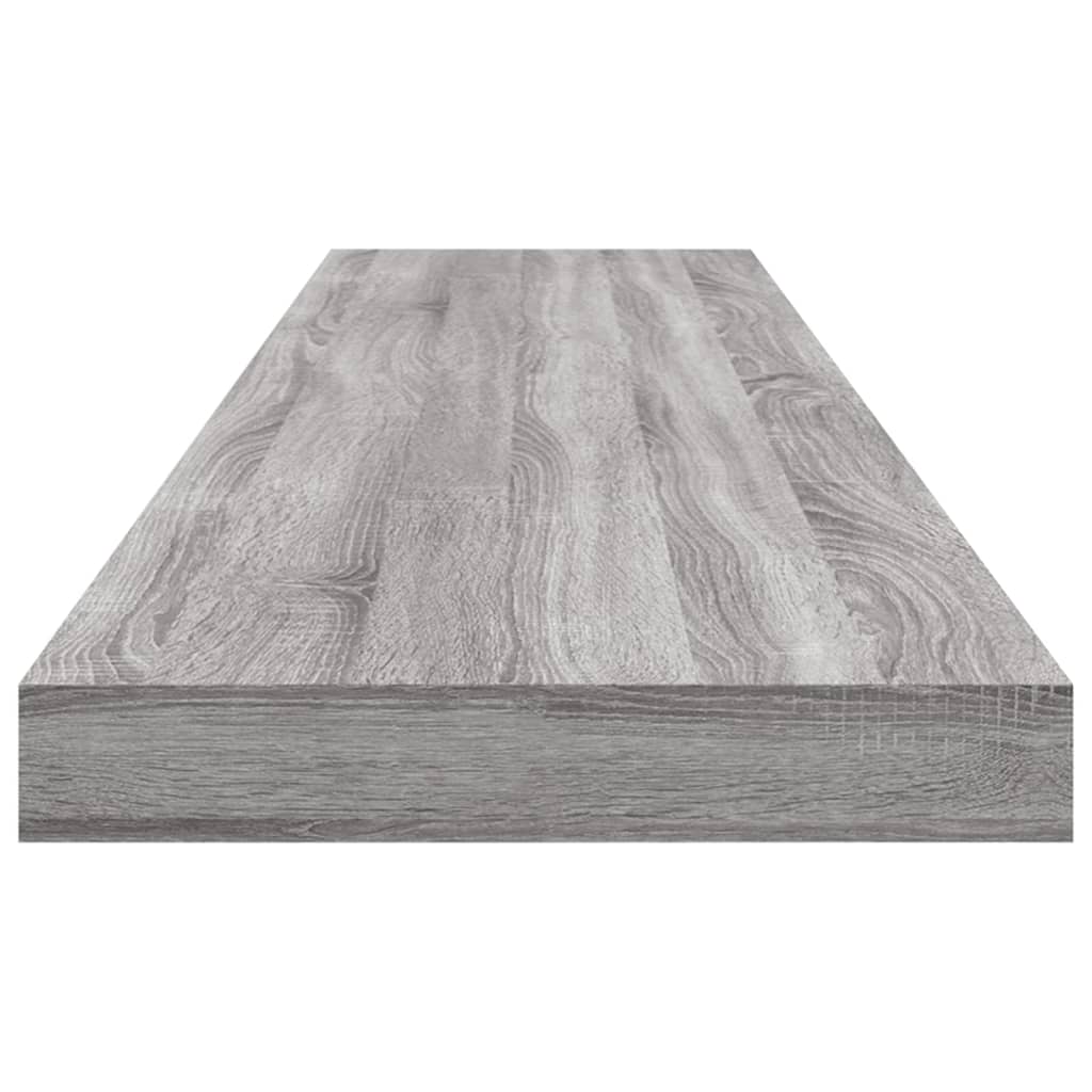 Wall Shelves 4 pcs Grey Sonoma 100x10x1,5 cm Engineered Wood