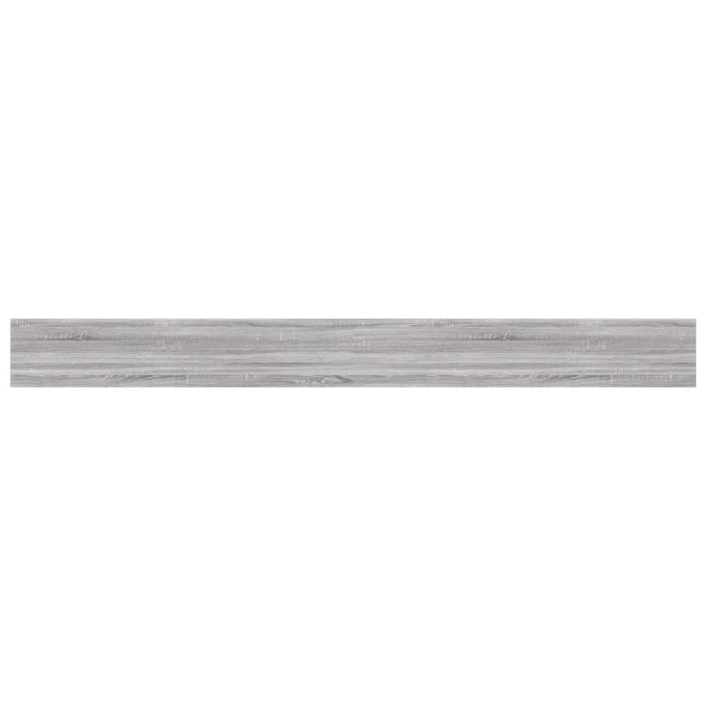 Wall Shelves 4 pcs Grey Sonoma 100x10x1,5 cm Engineered Wood