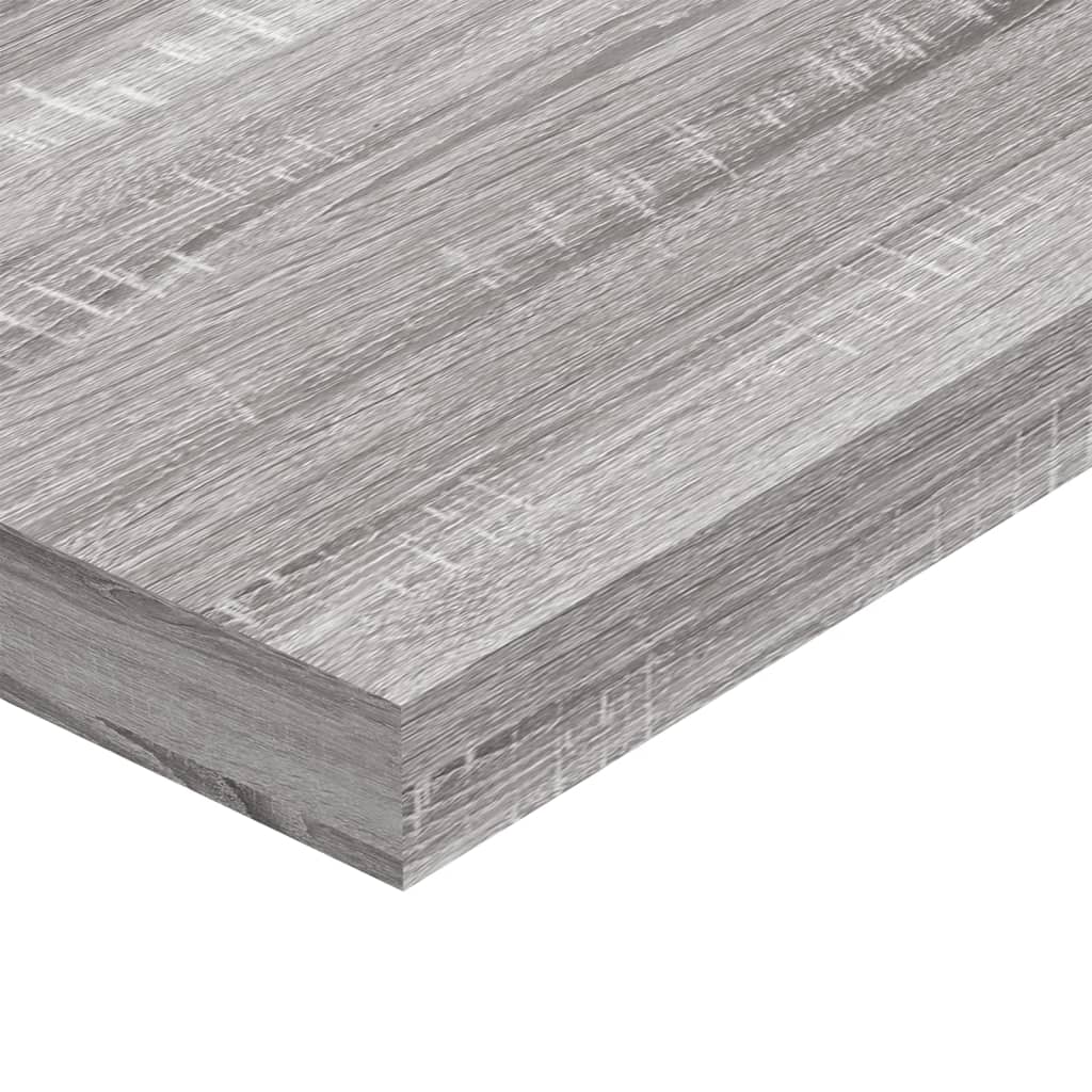 Wall Shelves 4 pcs Grey Sonoma 100x10x1,5 cm Engineered Wood