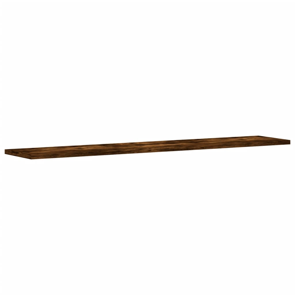 Wall Shelves 4 pcs Smoked Oak 100x20x1,5 cm Engineered Wood