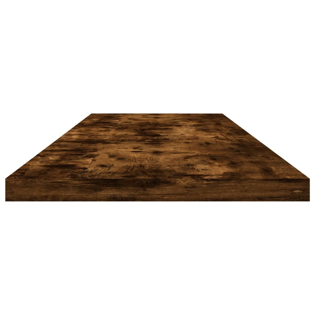 Wall Shelves 4 pcs Smoked Oak 100x20x1,5 cm Engineered Wood