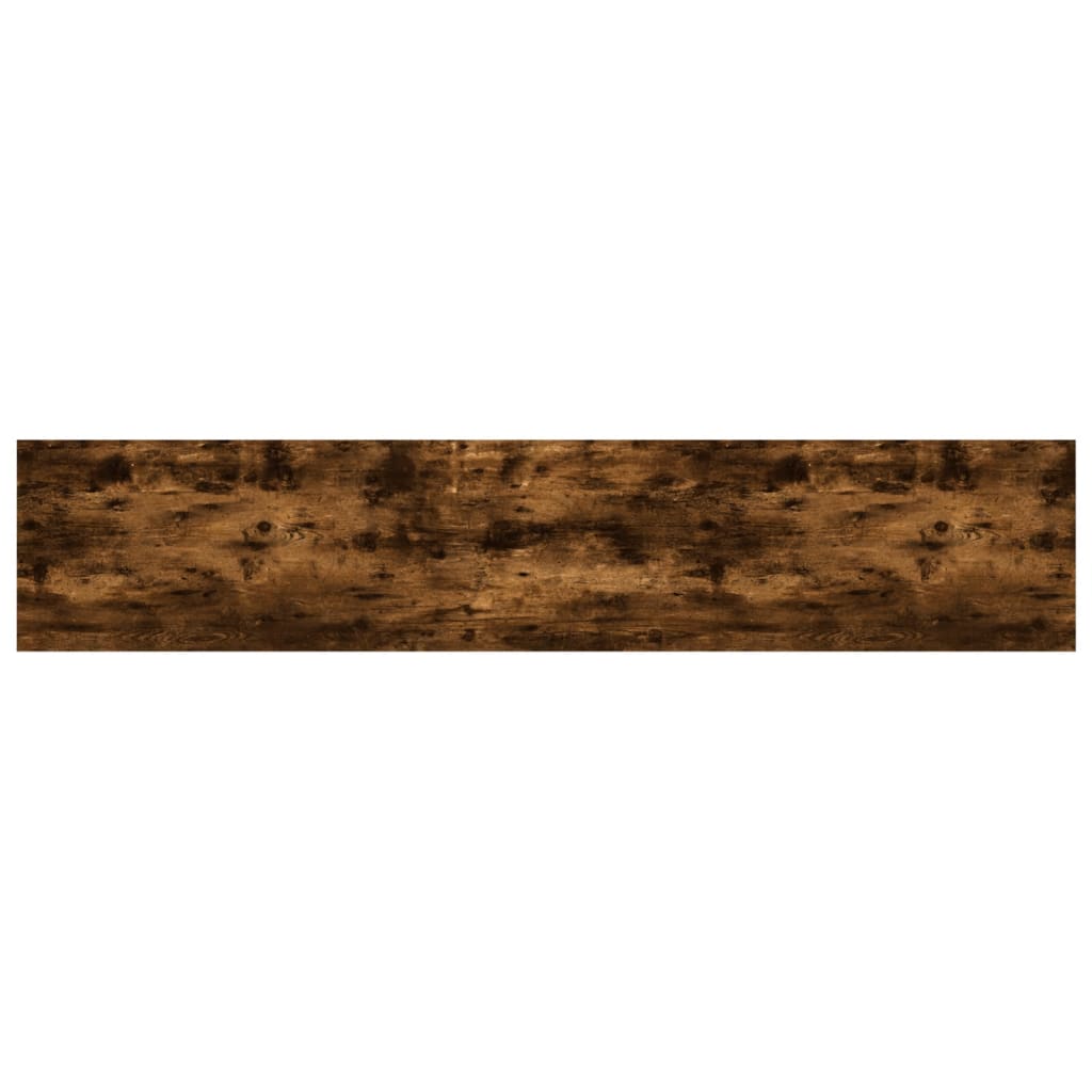 Wall Shelves 4 pcs Smoked Oak 100x20x1,5 cm Engineered Wood