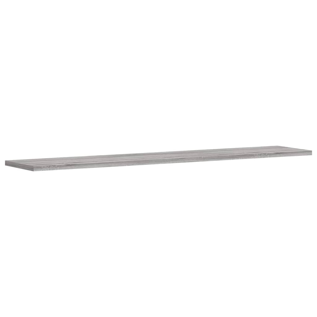 Wall Shelves 4 pcs Grey Sonoma 100x20x1,5 cm Engineered Wood
