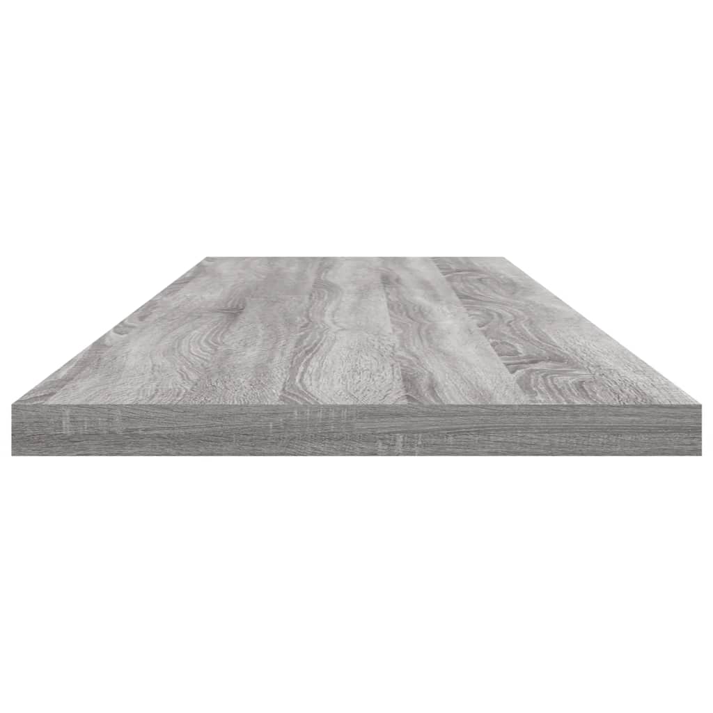Wall Shelves 4 pcs Grey Sonoma 100x20x1,5 cm Engineered Wood