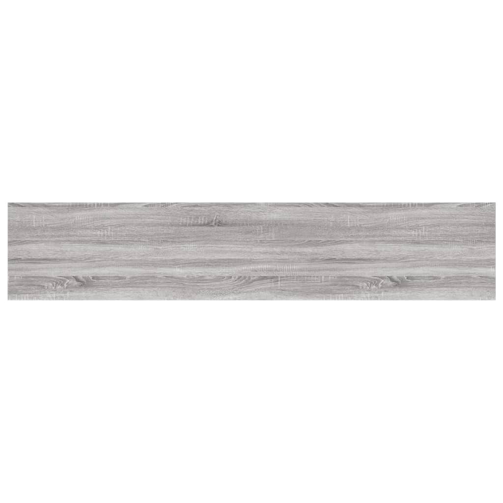 Wall Shelves 4 pcs Grey Sonoma 100x20x1,5 cm Engineered Wood
