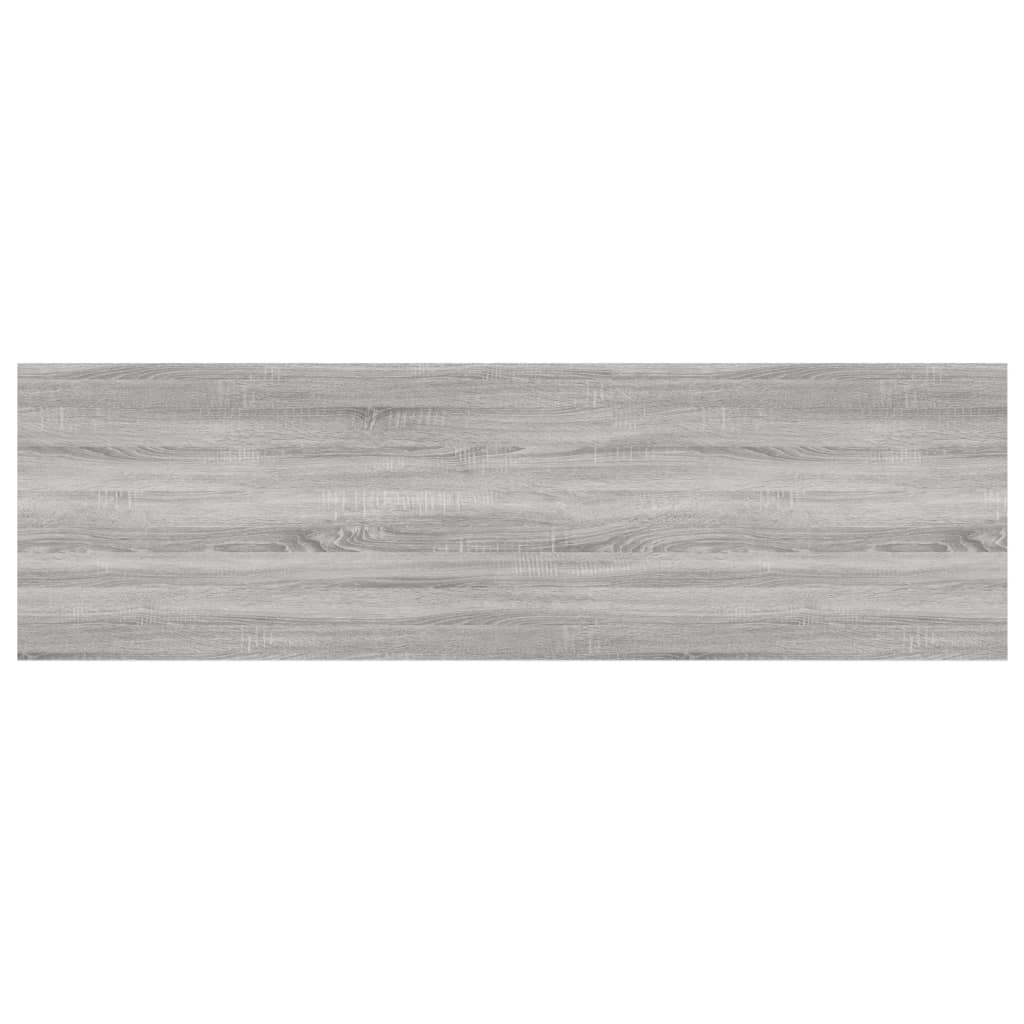 vidaXL Wall Shelves 4 pcs Grey Sonoma 100x30x1.5 cm Engineered Wood