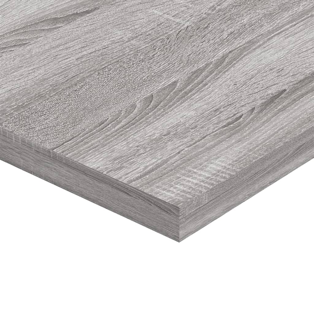 vidaXL Wall Shelves 4 pcs Grey Sonoma 100x30x1.5 cm Engineered Wood