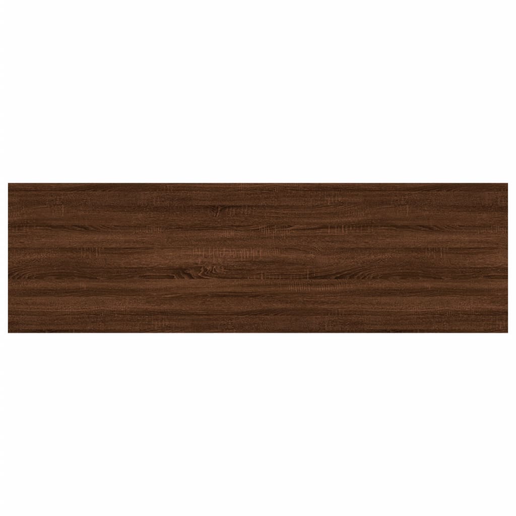 vidaXL Wall Shelves 4 pcs Brown Oak 100x30x1.5 cm Engineered Wood