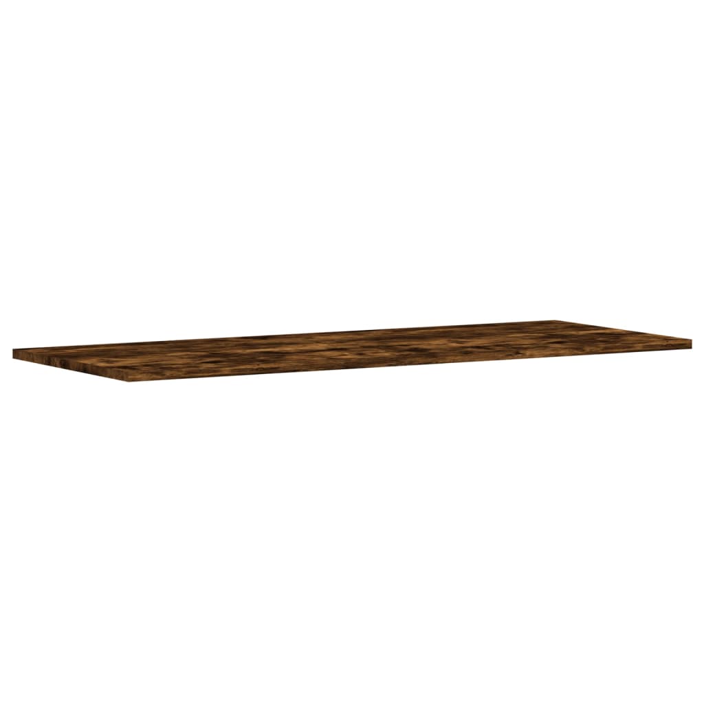 vidaXL Wall Shelves 4 pcs Smoked Oak 100x40x1.5 cm Engineered Wood