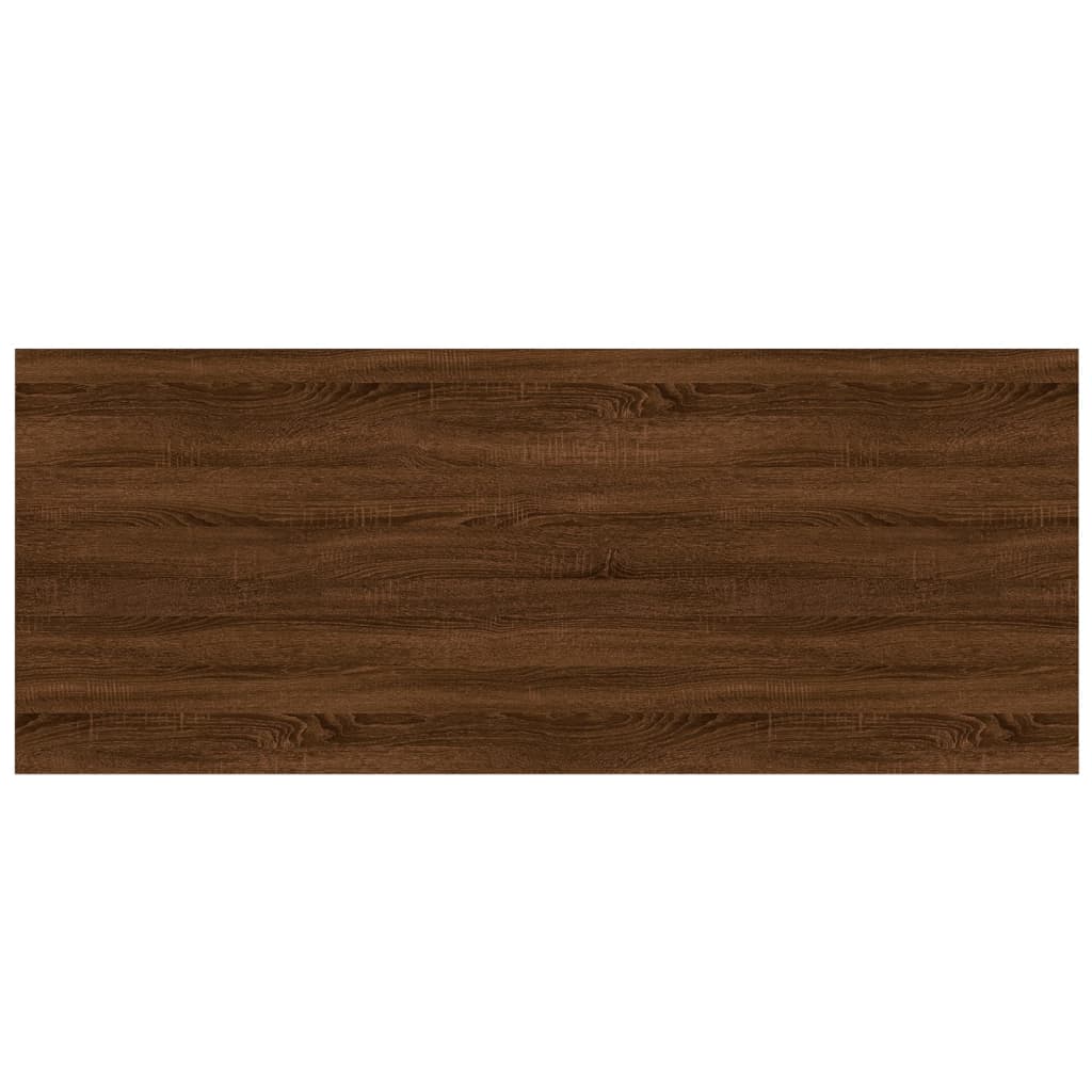 vidaXL Wall Shelves 4 pcs Brown Oak 100x40x1.5 cm Engineered Wood