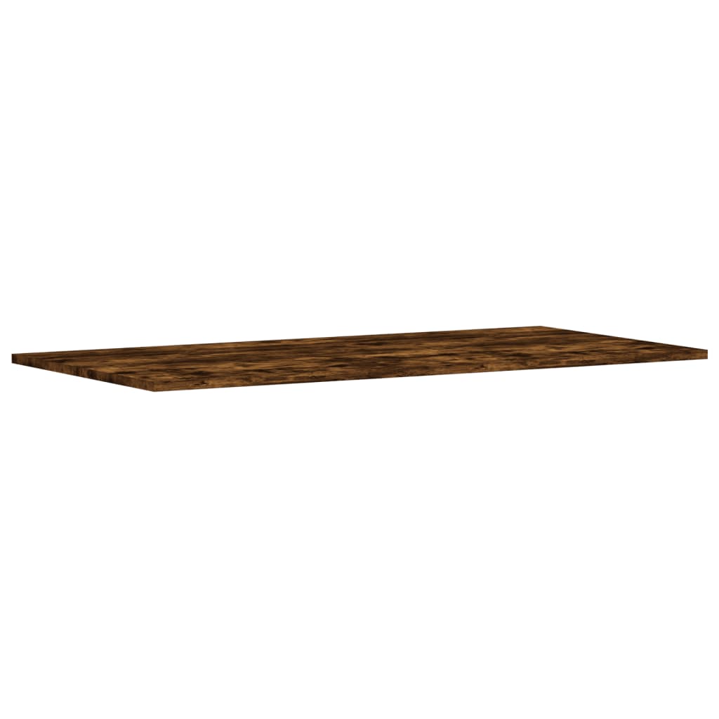 vidaXL Wall Shelves 4 pcs Smoked Oak 100x50x1.5 cm Engineered Wood