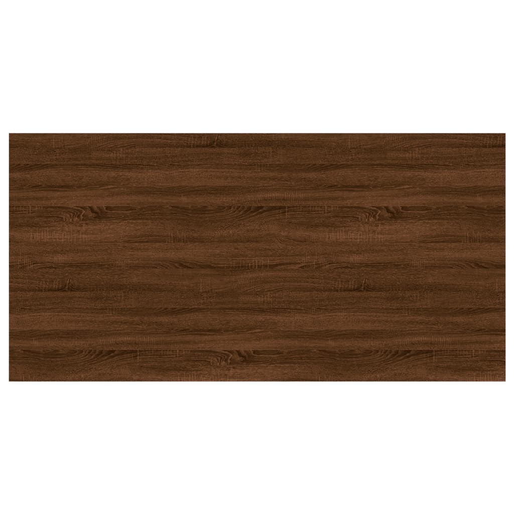 vidaXL Wall Shelves 4 pcs Brown Oak 100x50x1.5 cm Engineered Wood