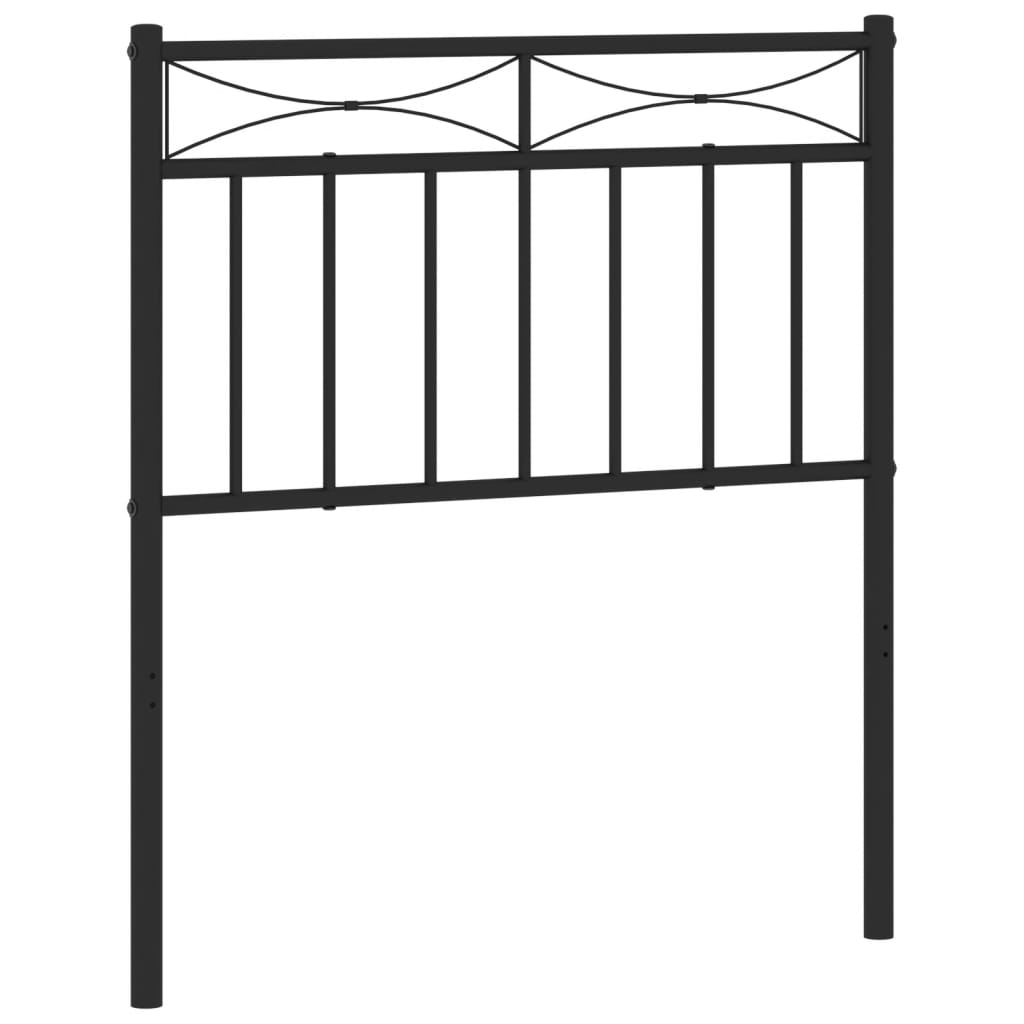 Metal Replace Headboard Black 75 cm