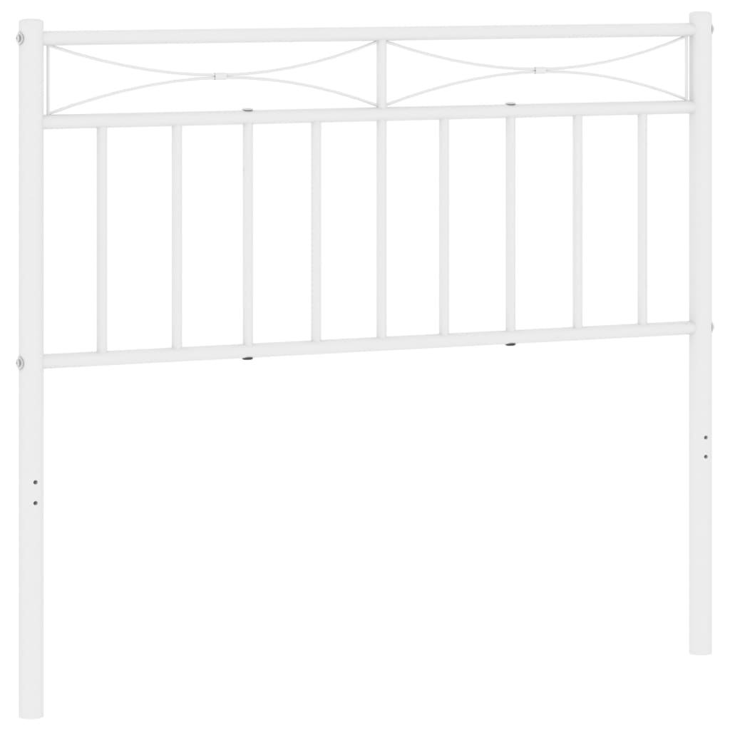 vidaXL Metal Headboard White 107 cm