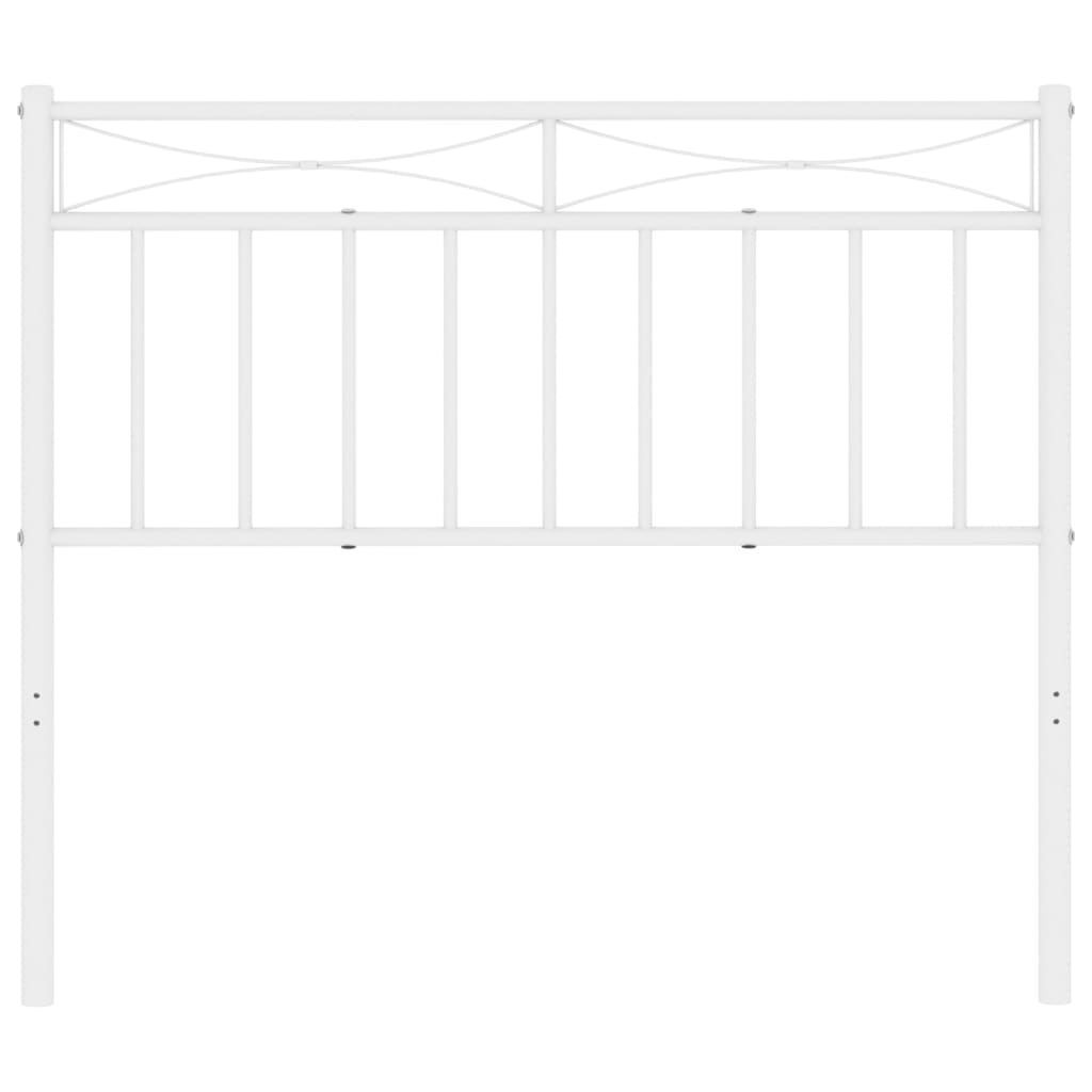 vidaXL Metal Headboard White 107 cm