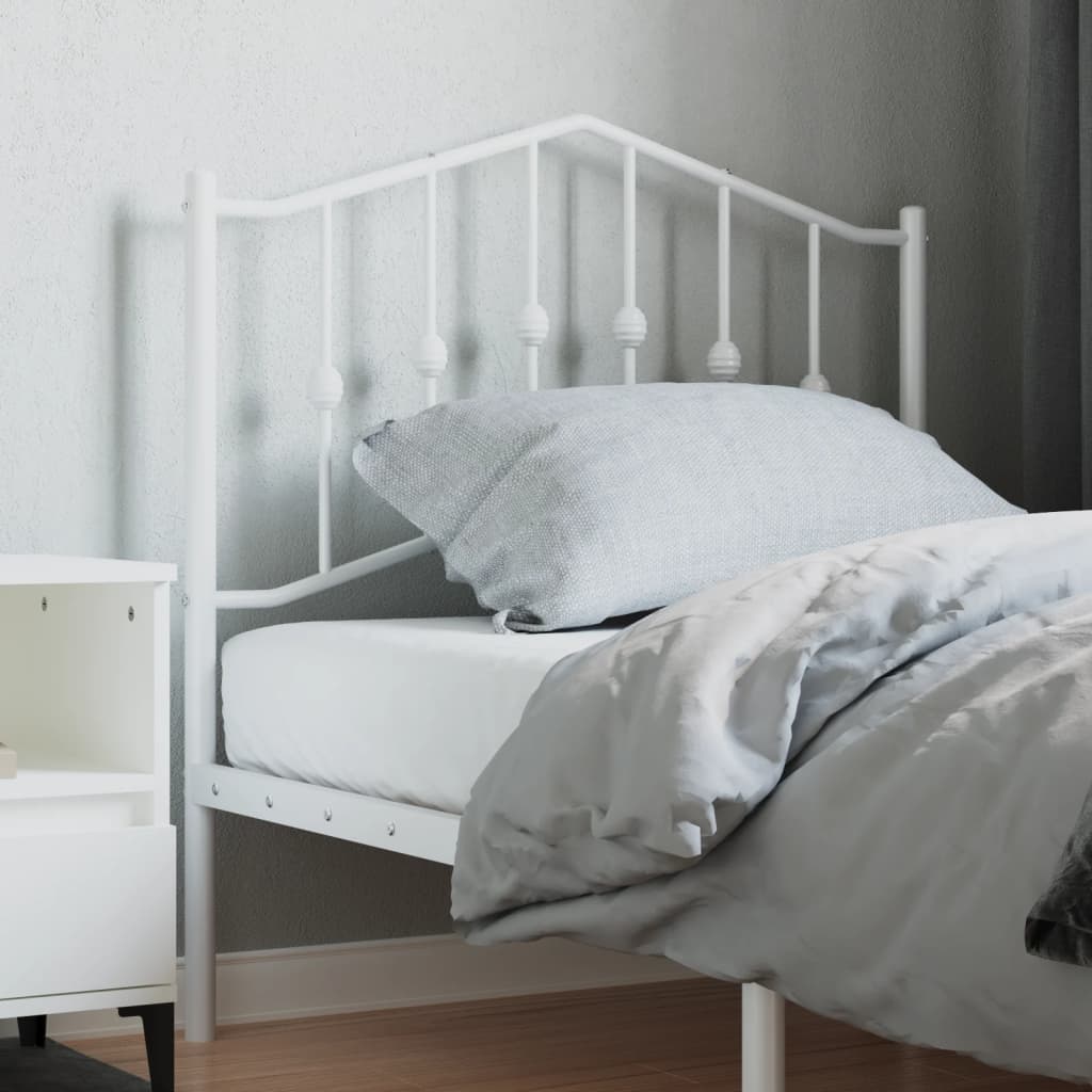 Metal Replace Headboard White 90 cm