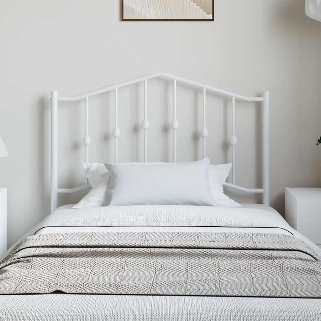 Metal Replace Headboard White 100 cm