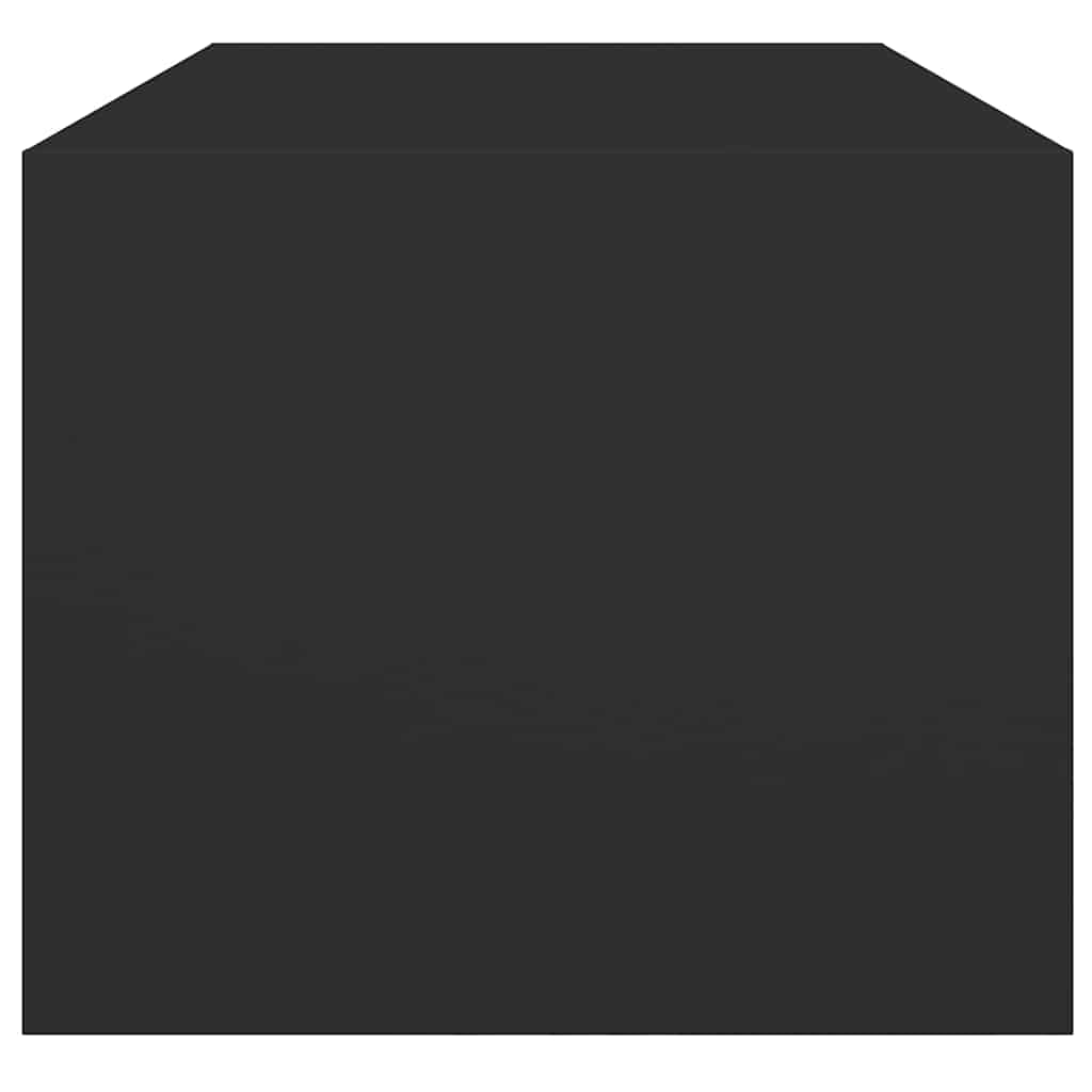 Coffee Table with Glass Doors Black 102x50x42 cm