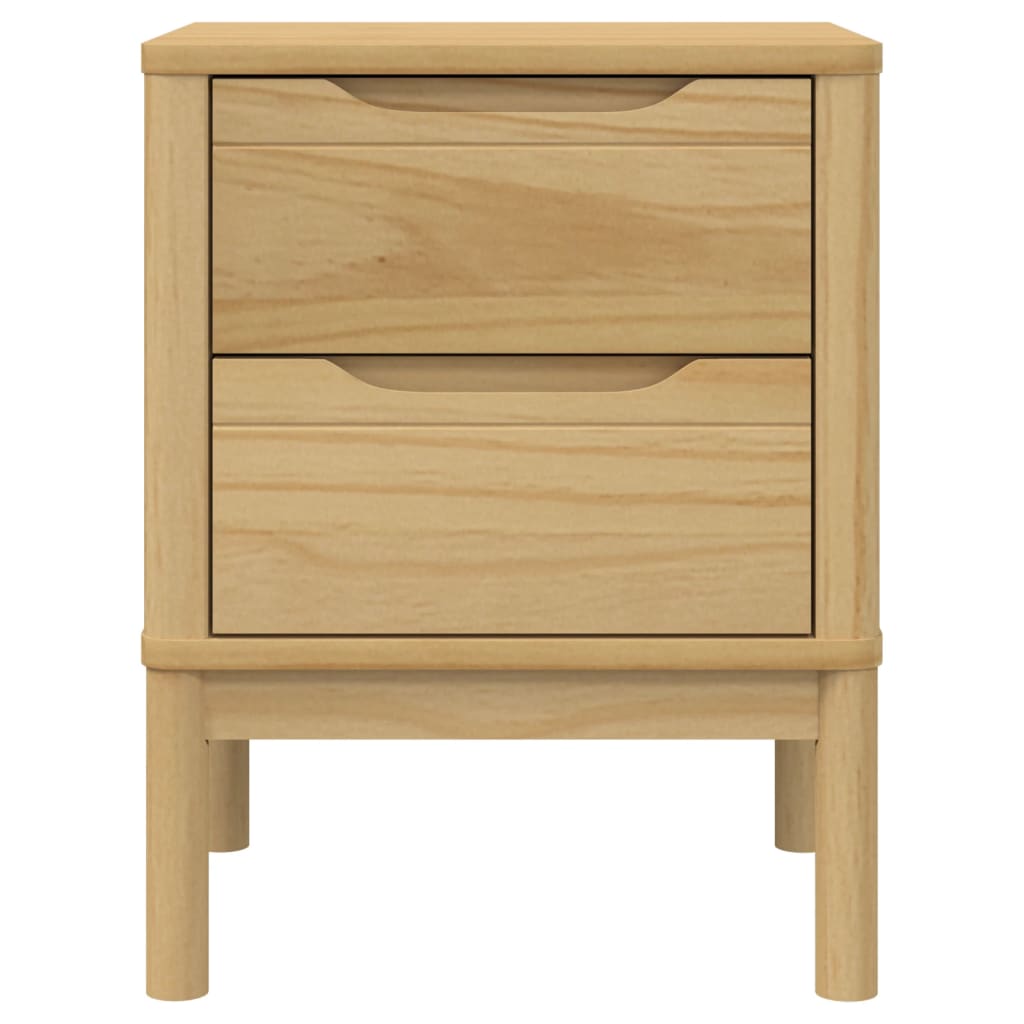Bedside Cabinet | Wax brown | Solid pine wood | Small | Bedside Cabinet