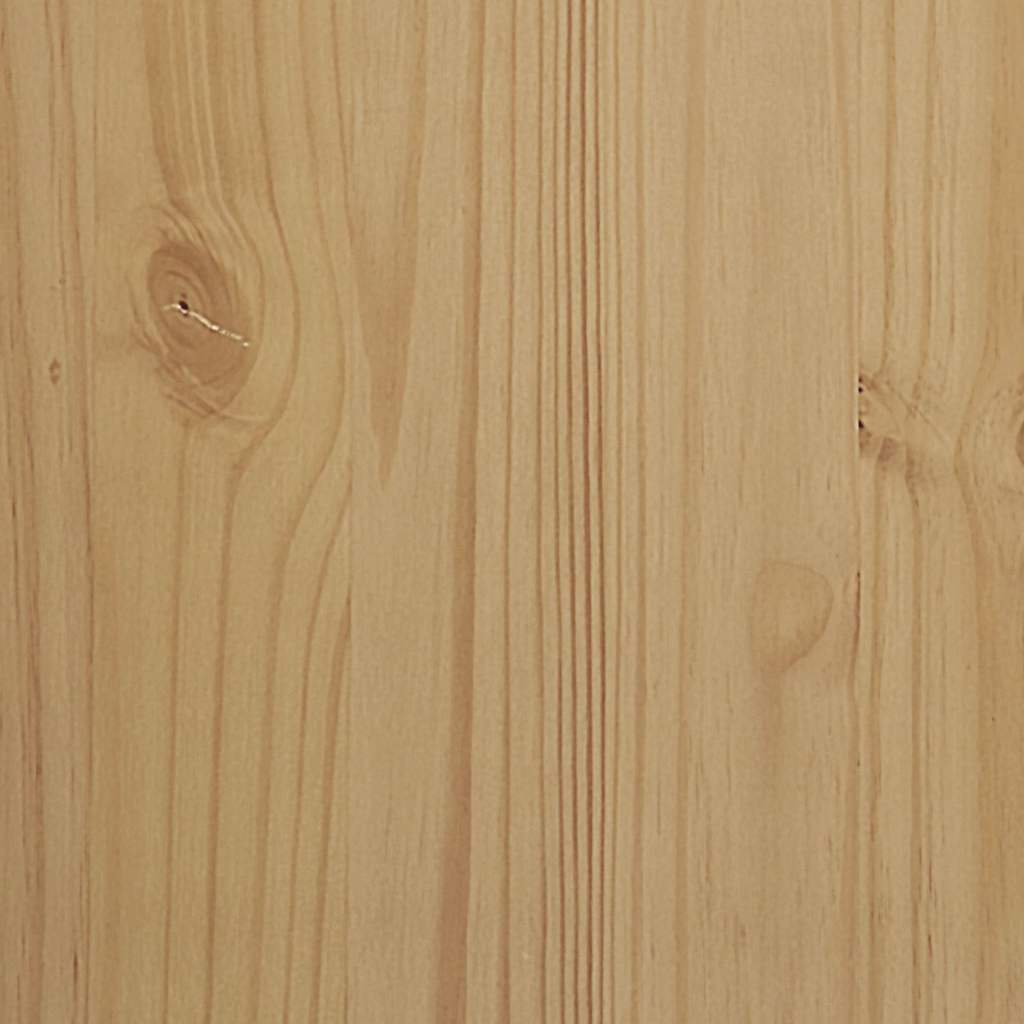 Wardrobe FLORO Wax Brown 77x53x171 cm Solid Wood Pine