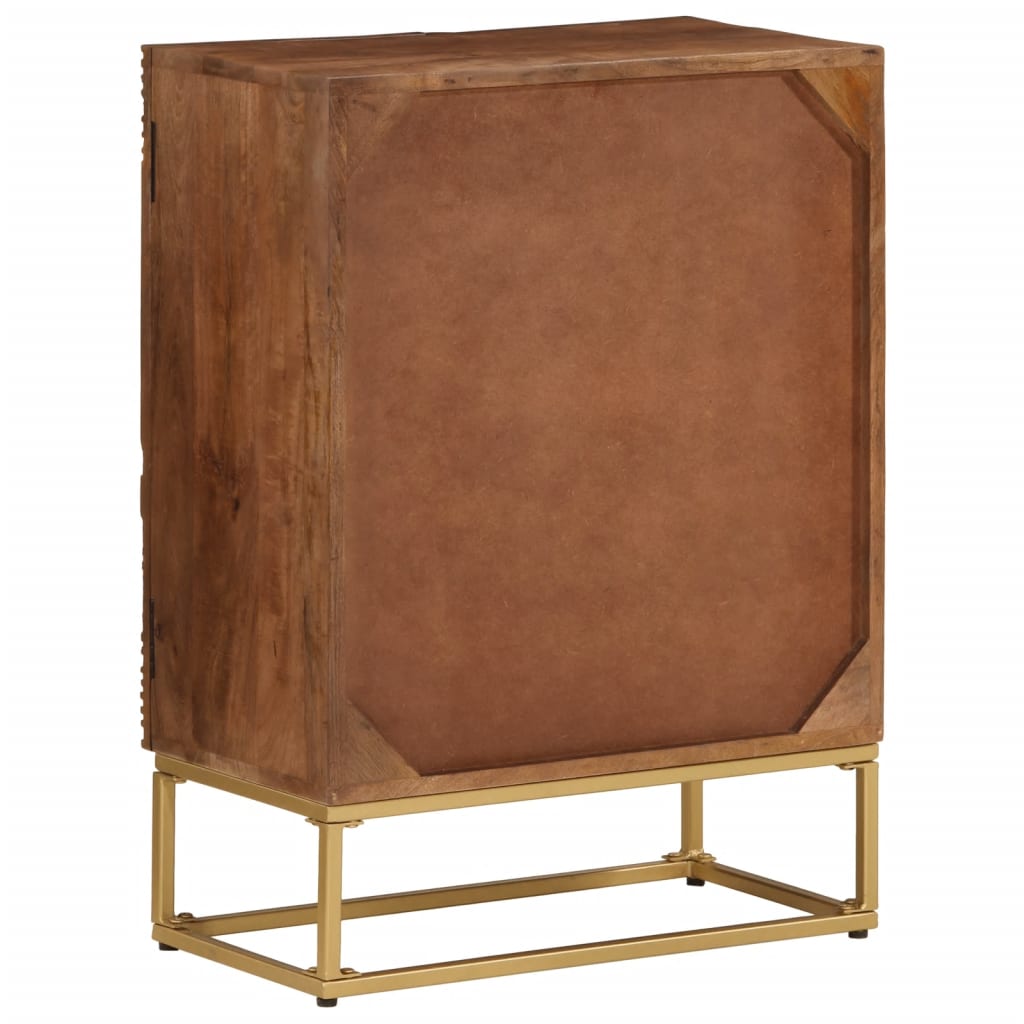 vidaXL Sideboard 55x30x76 cm Solid Wood Mango and Iron