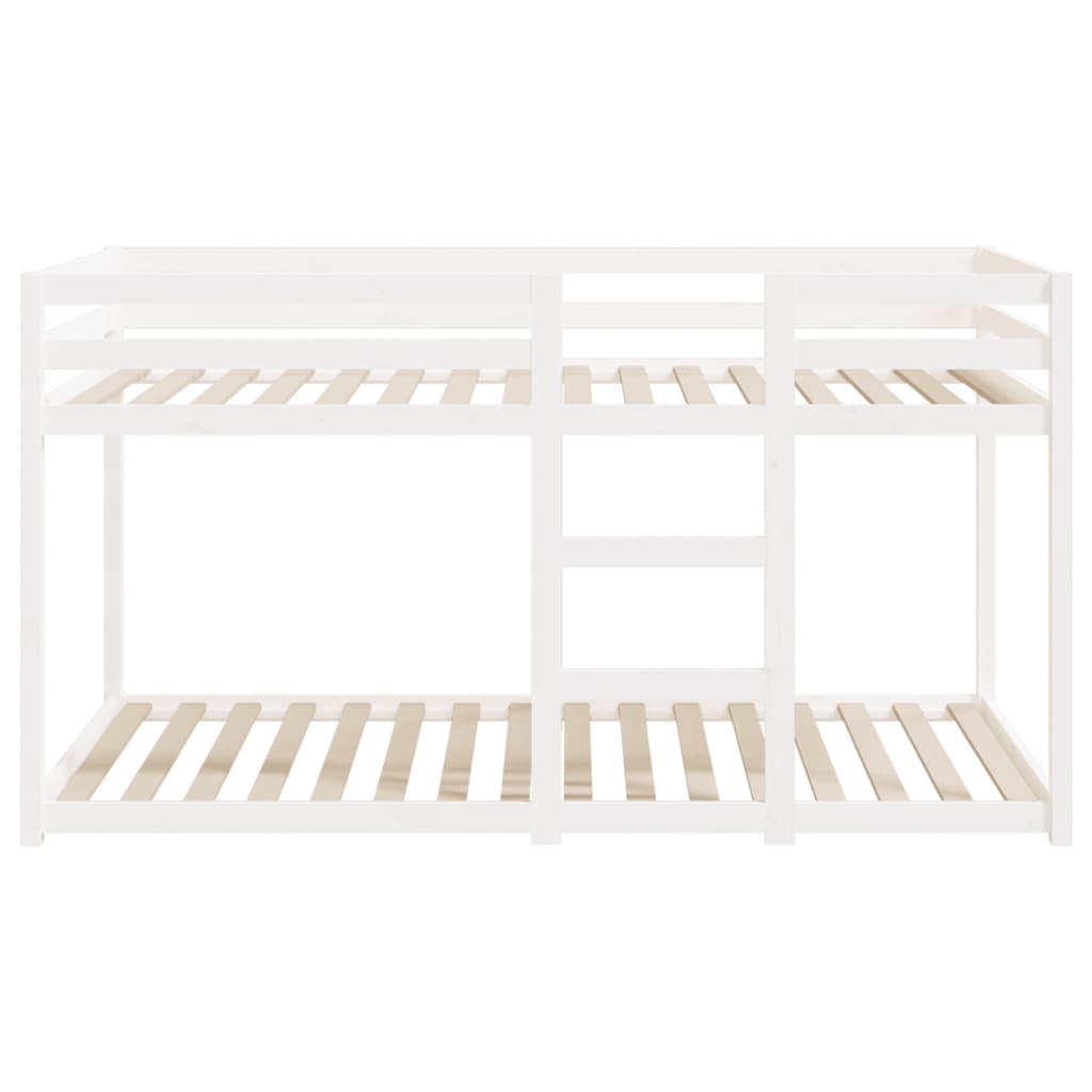 Bunk Bed without Mattress White 90x200 cm Solid Wood Pine