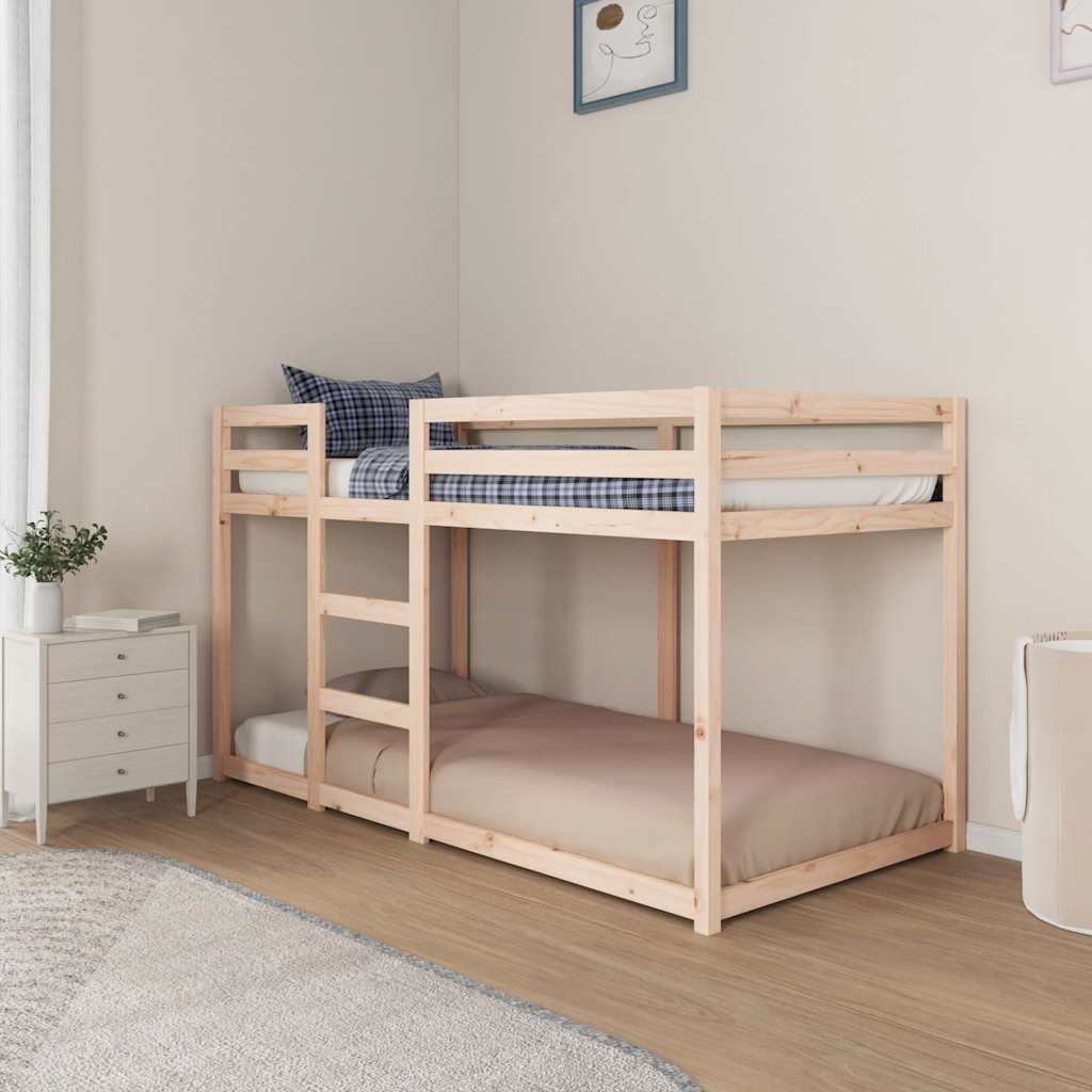 vidaXL Bunk Bed without Mattress 90x190 cm Single Solid Wood Pine