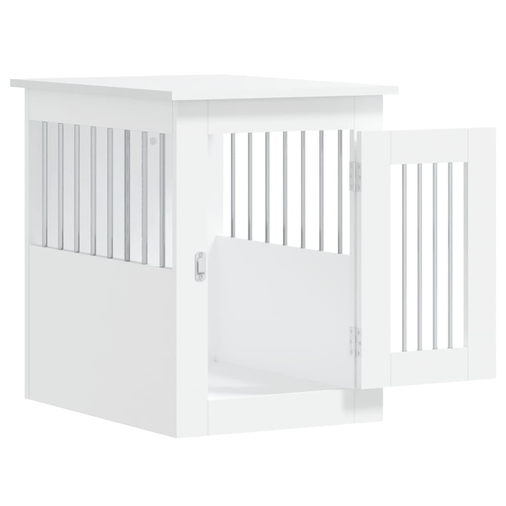 vidaXL Dog Crate Furniture White 45x62x59 cm Engineered Wood