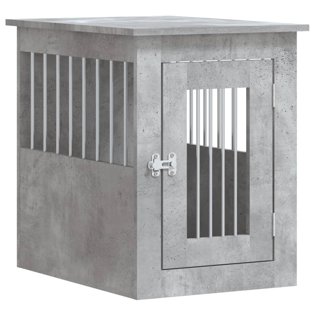 Dog Crate Furniture Concrete Grey 45x62x59 cm Engineered Wood