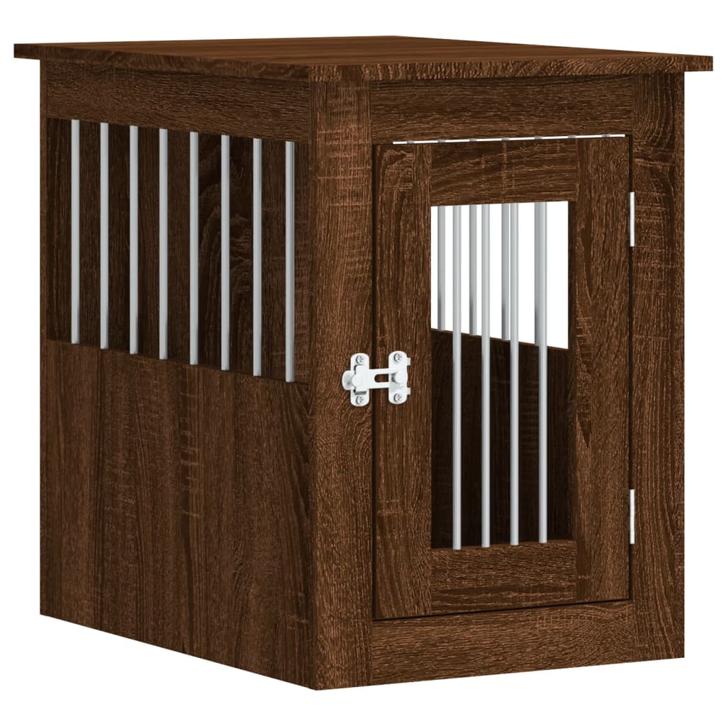 Dog Crate Furniture Brown Oak 45x62x59 cm Engineered Wood