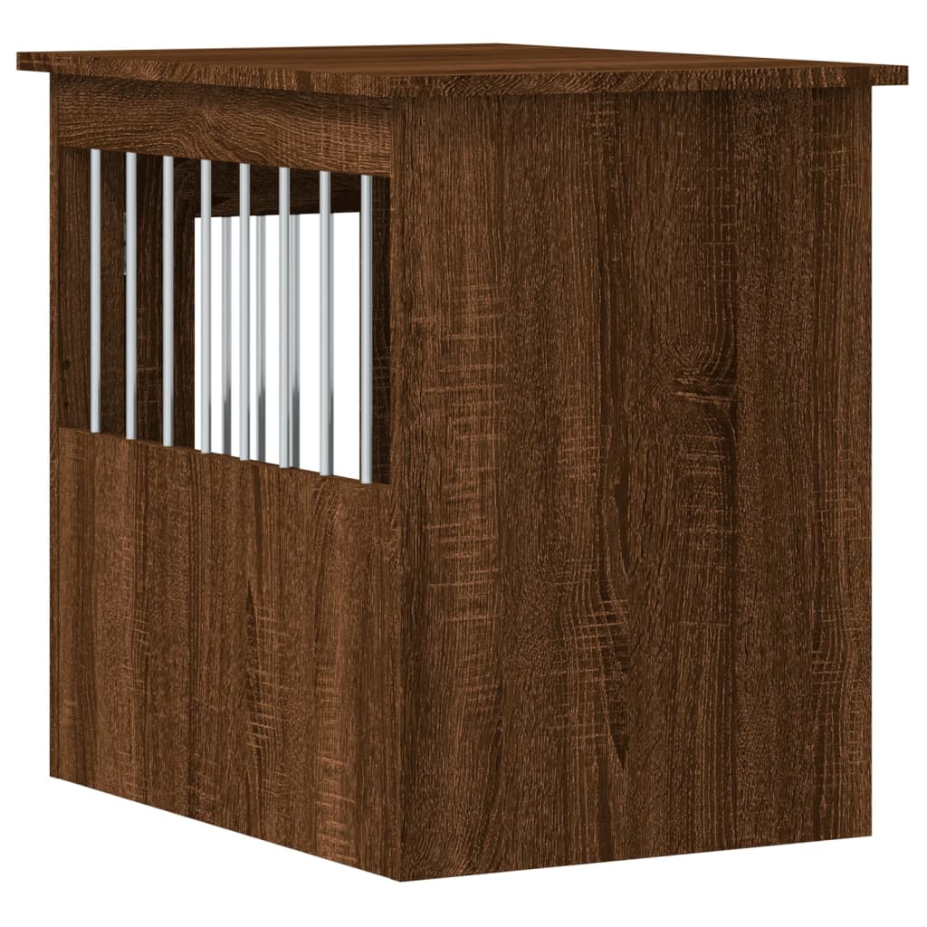 Dog Crate Furniture Brown Oak 45x62x59 cm Engineered Wood