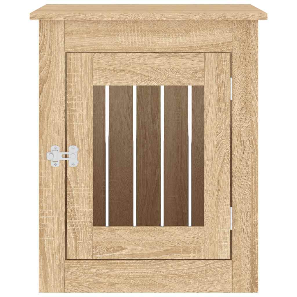 Dog Crate Furniture Sonoma Oak 55x75x65 cm Engineered Wood