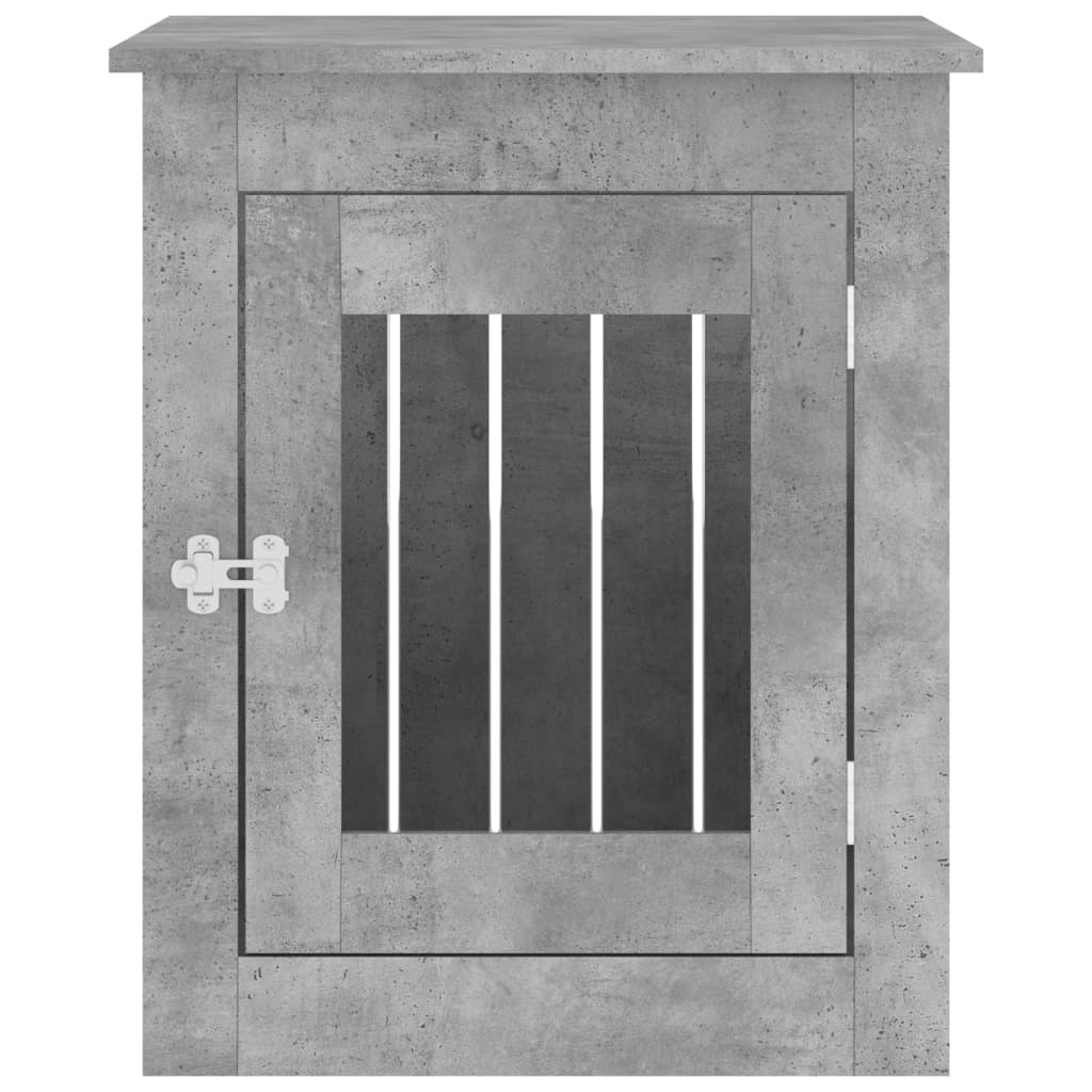 vidaXL Dog Crate Furniture Concrete Grey 55x75x65 cm Engineered Wood