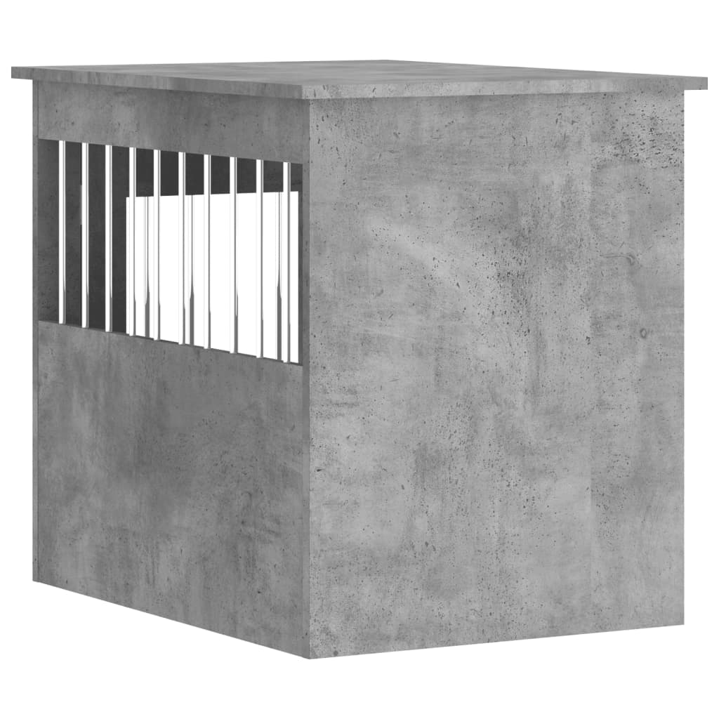 vidaXL Dog Crate Furniture Concrete Grey 55x75x65 cm Engineered Wood